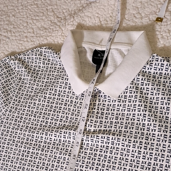 Armani Exchange Monochrome Pattern Polo Size‎ L - Picture 7 of 9